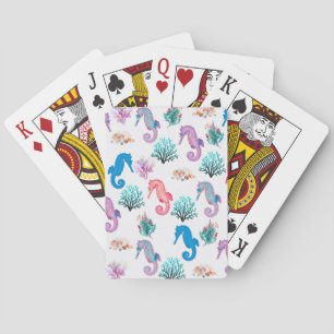 Lovely Seahorses Playing Cards