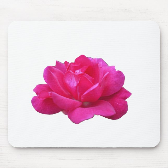 lovely single pink rose flower mouse pad (Front)