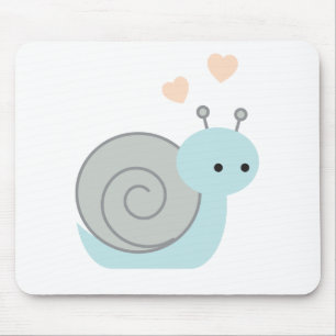 Lovely Snail Mouse Pad