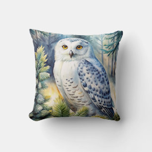Lovely Snowy Owl Cushion