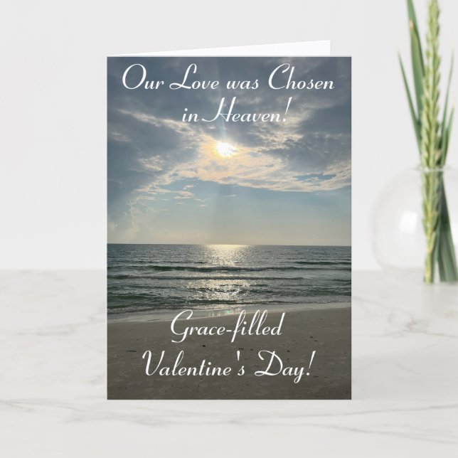Lovely & Spiritual, Ocean Beauty, Valentine's Day, Card (Front)