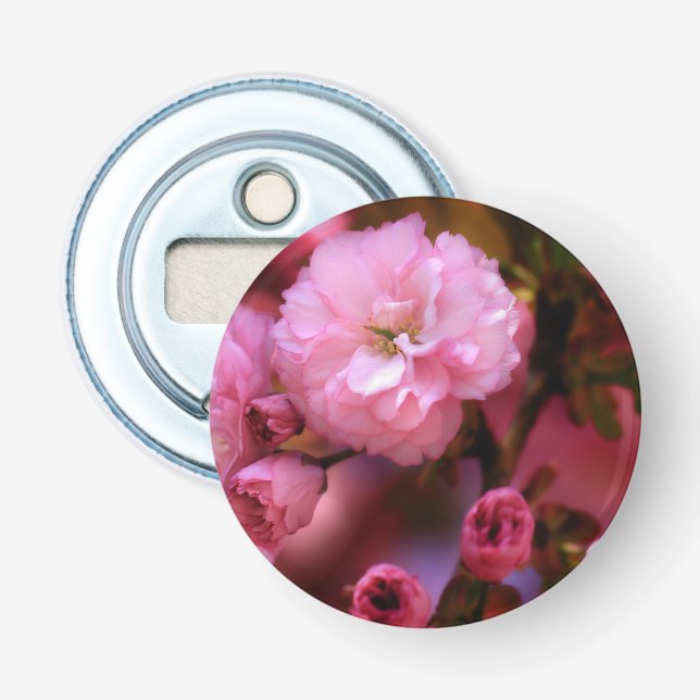 Lovely Spring Pink Cherry Blossoms Bottle Opener (Front)