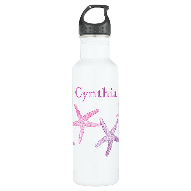 Lovely Starfish Personalised 710 Ml Water Bottle (Front)