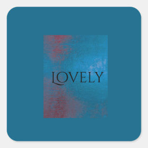 Lovely Sticker   Teal Watercolor Aesthetic Sticker
