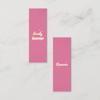 Lovely Summer Customisable Mini Bookmark Calling Card