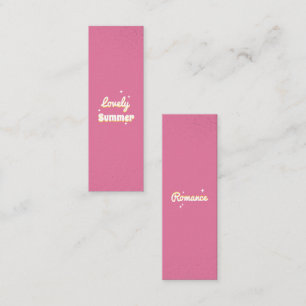 Lovely Summer Customizable Mini Bookmark  Calling Card