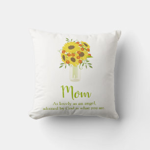 Lovely Sunflower in Vase Cushion