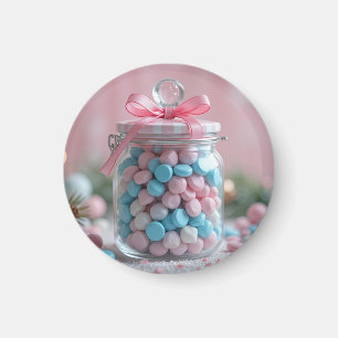lovely sweet candy jar magnet