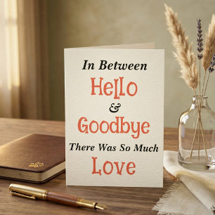 Lovely Sympathy Card for Him Her, Pet Bereavement 