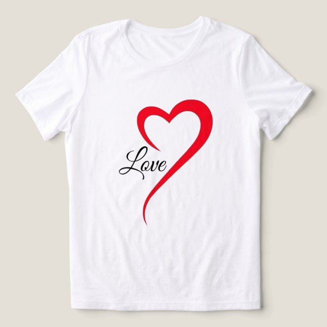 Lovely T-Shirt Design Tri-Blend Shirt (Design Front)