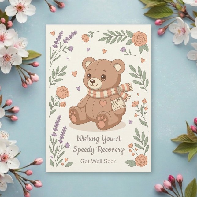Lovely Teddy Bear Get Well Floral (Creator Uploaded)