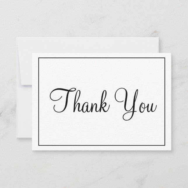 Lovely Thank You Black and White (Front)