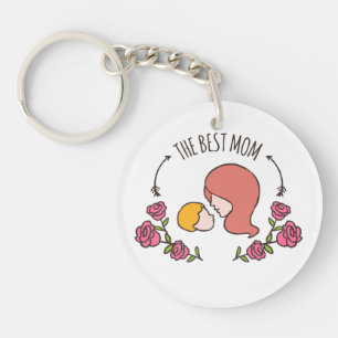 Lovely The Best Mum Mother's Day Keychain