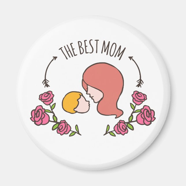 Lovely The Best Mum Mother's Day | Magnet (Front)