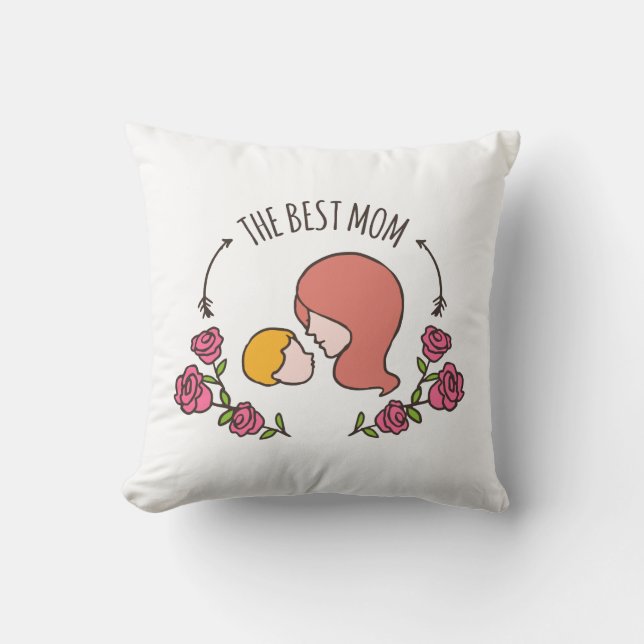 Lovely The Best Mum Mother's Day | Throw Pillow (Front)