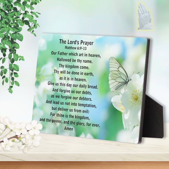 Lovely, The Lord's Prayer Plaque, Christian Gifts Plaque (Creator Uploaded)