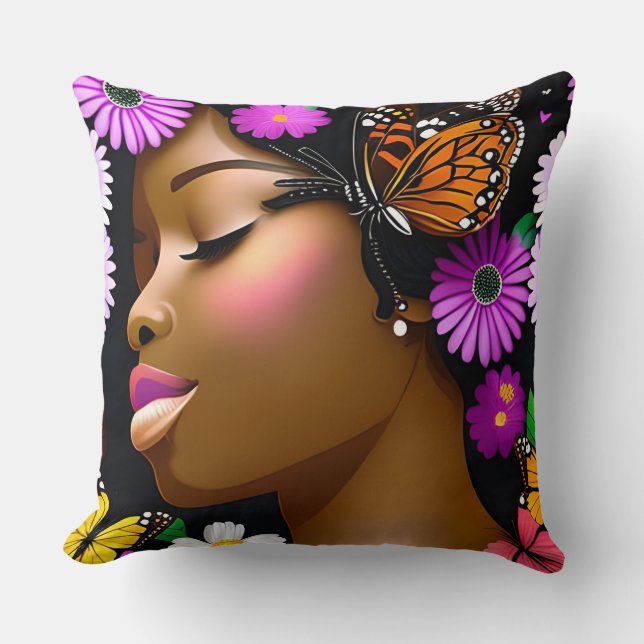 Lovely Throw Pillow (Front)