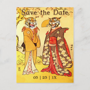 Lovely Tiger People Save the Date Invitations