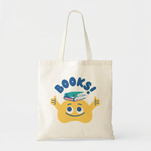 Lovely Tote Bags Lettering "Books"