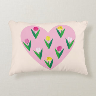 Lovely tulips. decorative cushion