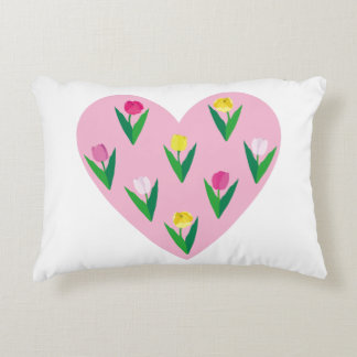Lovely tulips. decorative cushion
