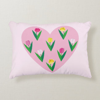 Lovely tulips. decorative cushion