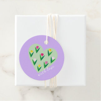Lovely tulips. Favour Tags