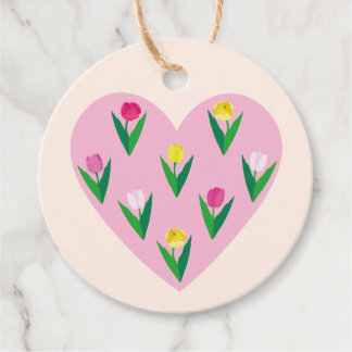 Lovely tulips. Favour Tags