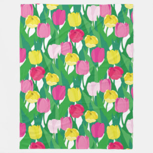 Lovely tulips. fleece blanket
