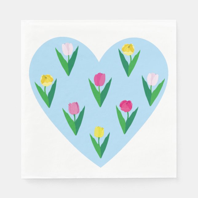 Lovely tulips. napkin (Front)