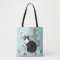 Lovely Tuxedo Cat in Flowers All-Over-Print Tote