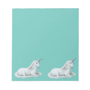 Lovely Unicorns Resting Notepad