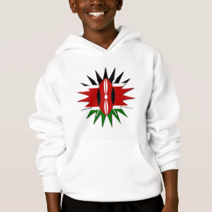 Lovely Vibrant Kenyan Flag Pattern: An 18-Star Art
