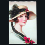 Lovely Vintage Art, Monthly, Custom Calendar<br><div class="desc">Such gorgeous art of young ladies and little girls. A lovely calendar for home or office. Sweet,  charming vintage art.</div>