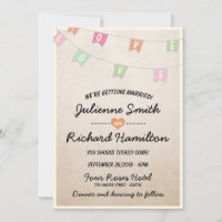 Lovely Vintage Bunting Banner Wedding