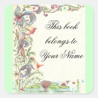 Lovely Vintage Square Sticker