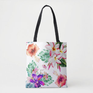 Lovely watercolor Floral Tote Bag