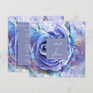 Lovely Watercolor Rose Invitation