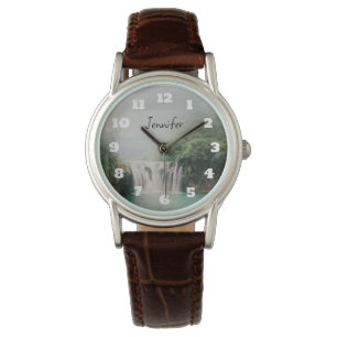 Lovely Waterfall in a Mountain Forest Watch