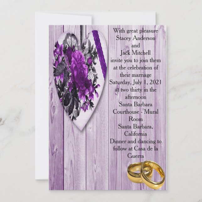 Lovely Wedding Invitation (Front)