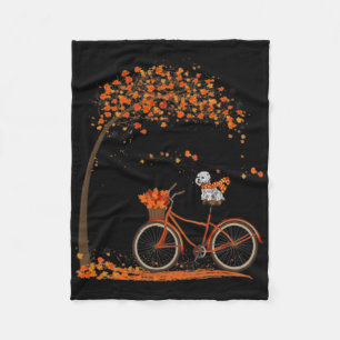 Lovely Westie In Fall Fleece Blanket
