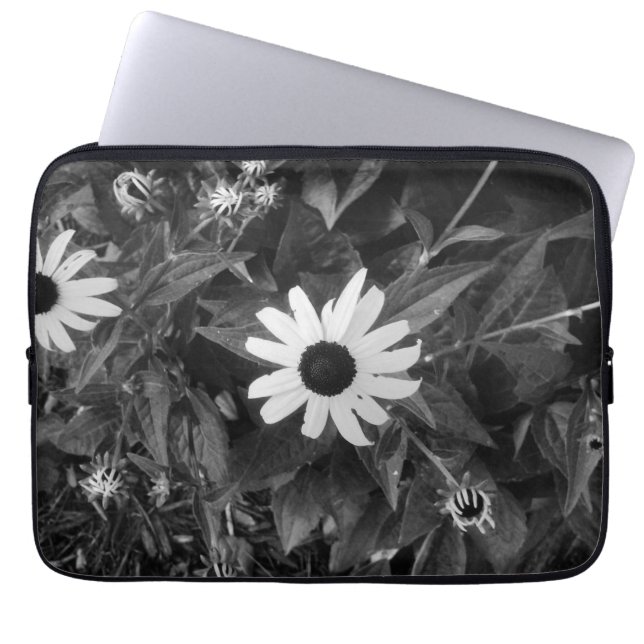 Lovely White Flower Laptop Sleeve (Front)