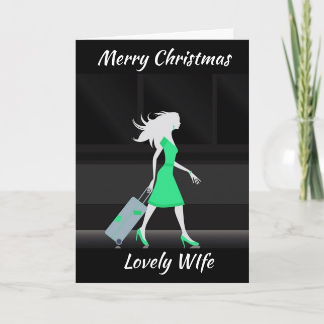 **LOVELY WIFE** MERRY CHRISTMAS HOLIDAY CARD (Front)