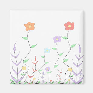 Lovely Wildflowers Magnet