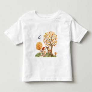 Lovely Woodland Deer Countryside Home Toddler T-Shirt