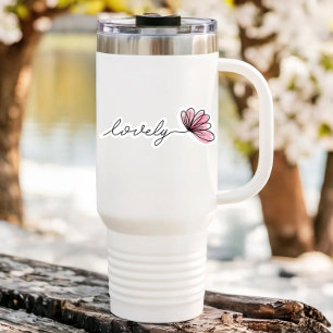 Lovely Word Flower Laptop   Die-Cut Sticker