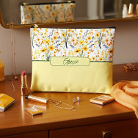 Lovely yellow spring wildflowers personalised