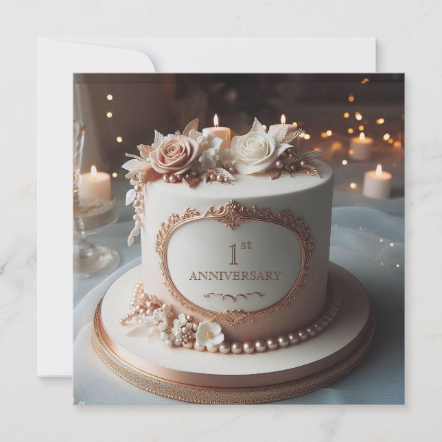 LOVELYWEDDING ANNIVERSARY EDITABLE Invitation (Front)