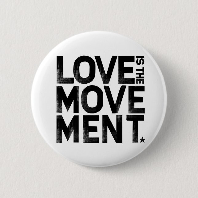 lovemovement 6 cm round badge (Front)