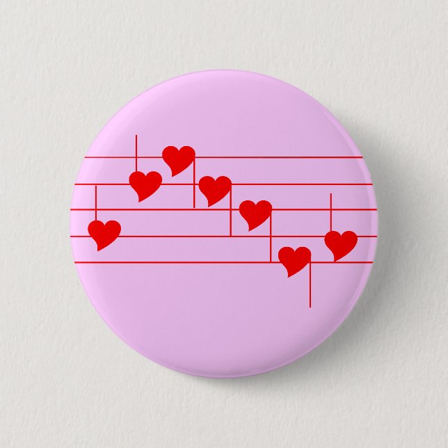 Love'n Notes 6 Cm Round Badge (Front)
